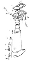 Корпус карданного вала 4-Х ТАКТНОГО ПЛМ MERCURY 6 Серийный номер от 0P073456 до 0P400999