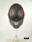 Шлем интеграл HETOSHI FF938 double visor Цв.Черно-красный Матовый р.L