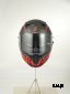 Шлем интеграл HETOSHI FF938 double visor Цв.Черно-красный Матовый р.M