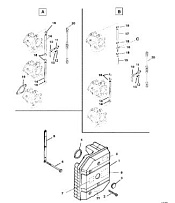 Пластина аттенюатора 2-Х ТАКТНОГО ПЛМ MERCURY 55 Серийный номер от 0G760300 до 0T979999