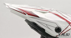 Козырек для шлема ATAKI SC-15 белый/красный глянцевый